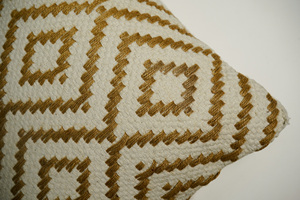 Housse de coussin en jute et coton tissée à la main, design personnalisé, vente en gros pour hôtel, salon, décoration intérieure - Product Image 3