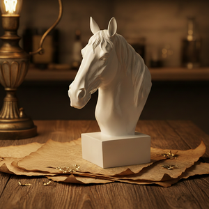 ของตกแต่งรูปม้าเรซิ่นสมัยใหม่สำหรับห้องนั่งเล่น สำนักงาน โต๊ะทำงาน และตกแต่งบ้าน - Product Image 1