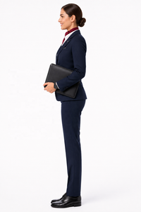 Uniformes de Aerolínea Personalizados de Manga Larga para Pilotos y Tripulación de Cabina |   Uniformes de Aviación OEM ODM |   Proveedor de Uniformes para Concierges de Aeropuertos para Mujeres - Product Image 3