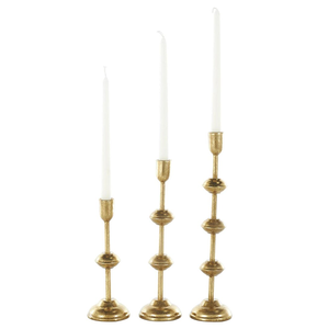 เชิงเทียนทองเหลืองแบบทันสมัยสำหรับตกแต่งบ้านโต๊ะวางเทียนทำด้วยมือ - Product Image 1