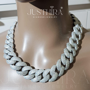 Best Quality Luxury Iced Diamond Cuban Link Chain Hip Hop Jewelry Gold Plated <b>Statement</b> <b>Necklace</b> for Unisex Available For Sale - Product Image 5