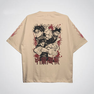 เสื้อยืดคอกว้างทรงหลวมสไตล์อนิเมะ Choso Jjk คุณภาพสูง ระบายอากาศได้ดี เป็นมิตรกับสิ่งแวดล้อม แห้งเร็ว ลายพิมพ์แบบวอช ผ้าถัก คอวี แขนสั้น - Product Image 1