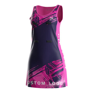 Uniforme Deportivo de Netball Personalizado con Impresión por Transferencia de Calor, Logotipo del Equipo, Nombre, Número, Transpirable, de Nailon, Antibacteriano - Product Image 4