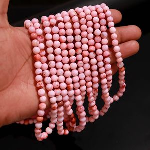 Cuentas Redondas Lisas de Ópalo Rosa AAA de 6mm a 7mm, Cuentas de Piedras Preciosas de Ópalo Natural para la Fabricación de Joyas, Hilos de 16 Pulgadas a Precio de Mayoreo - Product Image 1