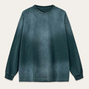 Winter Embroidered Acid Washed High Street Casual Style Pullover Men's Hoodies Polyester/Cotton Sweatshirts - Product Image 2