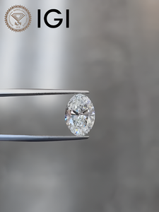 Diamant de laboratoire ovale certifié IGI de 1 à 4 carats, cultivé par CVD HPHT, couleur D-G, clarté VVS-VS, pierre synthétique en vrac pour la vente en gros - Product Image 5