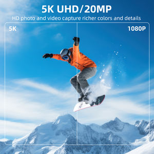 Nouvelle caméra d'action portable HD 5K à double écran, étanche jusqu'à 30 m, anti-vibrations, avec Wifi, pour la plongée et le ski - Product Image 3