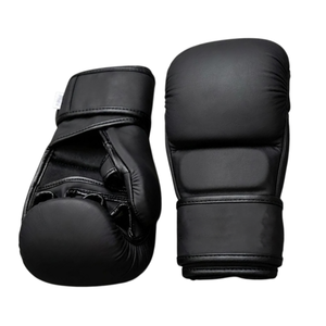 Gants de boxe demi-doigts RTS à sangle réglable et fermeture auto-agrippante pour adultes et jeunes – Équipement de protection pour arts martiaux et MMA - Product Image 6