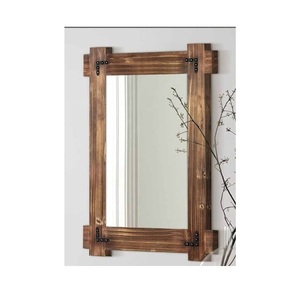 Wooden <b>Mirror</b> Frame Distinctive Interior Decoration Accessory Offering Decorative Value for Well Curated Living Settings - Product Image 6