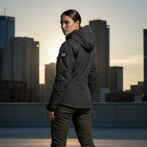 Rugged Terrain Hunting <b>Jacket</b> Abrasion Resistant <b>Camo</b> Fabric Hooded Windproof Shell For Mountain And Forest Environments - Product Image 6