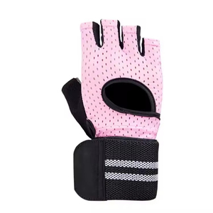 Guantes Deportivos de Medio Dedo, Color Rosa y Negro, Transpirables, Antideslizantes, para Gimnasio, Yoga, Ciclismo, Entrenamiento, Levantamiento de Pesas - Product Image 6