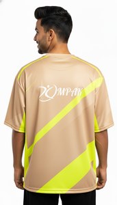 Camiseta Sublimada Oversize de Moda Urbana para Hombre, Corte Regular Informal, Poliéster/Algodón, Transpirable y de Secado Rápido - Product Image 4