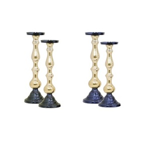 Contemporary Iron Metal Candle Holder with Gold Electroplated Frame and Clear Glass Cup for Luxury Home Styling - Product Image 6