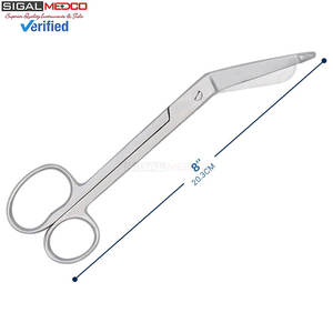 Tijeras para Vendajes Lister 8, Manuales, de Acero Quirúrgico de Alta Calidad, Certificadas por la CE, para Trauma, para Técnicos de Emergencias Médicas, Paramédicos y Enfermeras - Product Image 2