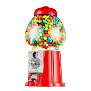 Kwang Hsieh 15" Heavy Duty King Red Metal <b>Gumball</b> Machine - Product Image 1