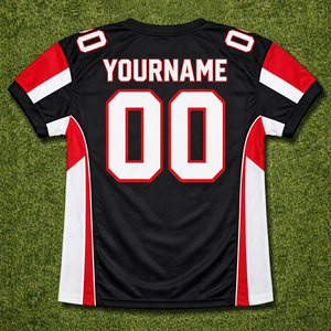 เสื้อเจอร์ซีย์อเมริกันแบบมีโลโก้และชื่อทีมตามสั่ง ระบายอากาศได้ดี แห้งเร็ว ชุดกีฬาไซส์ใหญ่พิเศษ - Product Image 4