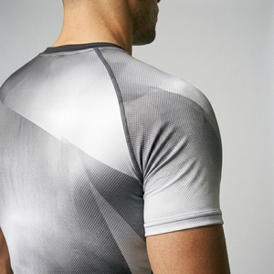 Men Compression Jersey Short Sleeve Shirt Blank Custom Print Fitted Sporty Gym Fitness Bodybuilding Training Athletic Muscle - Product Image 4