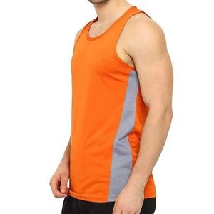 Débardeur de sport athlétique pour homme à couleurs contrastées, séchage rapide, sans manches, pour l'entraînement professionnel et le fitness - Product Image 3
