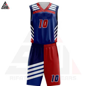 Conjuntos Deportivos Reversibles de Jersey y Pantalones Cortos, Transpirables, Estampados, Personalizados con Transferencia de Calor, de Secado Rápido, Antibacterianos, Tallas Grandes, Uniformes de Baloncesto - Product Image 3