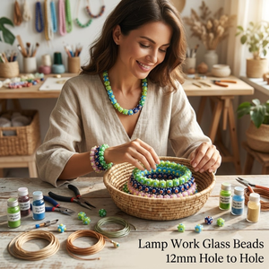 Perles carrées en verre cristal multicolores faites à la main de luxe 12 mm |   Projets de fabrication de bijoux artisanaux DIY EXCEL EXPORTS - Product Image 3