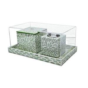 Meilleures ventes : Ensemble brûleur à bakhoor incrusté de nacre de Dubaï avec boîte et couvercle en acrylique, idéal pour offrir et servir du bakhoor pendant le Ramadan - Product Image 5