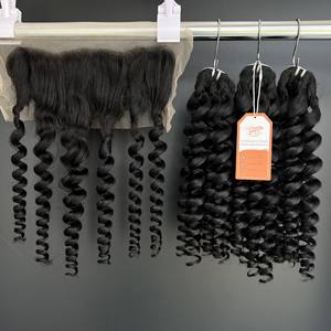 Extensiones de Cabello Humano Virgen Vietnamita Rizado al Agua, Sin Procesar, con Cutícula Alineada, Venta al Por Mayor - Product Image 2
