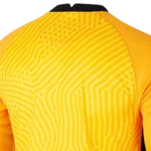 เสื้อฟุตบอลแขนยาวสีเหลืองสำหรับผู้ชาย แบบซับลิเมชั่น ผลิตจากโพลีเอสเตอร์ เหมาะสำหรับการฝึกซ้อมและการแข่งขันกีฬา - Product Image 4