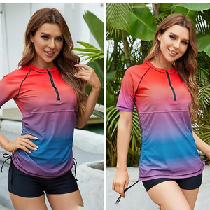 เสื้อรัดรูปแขนยาวสำหรับฝึกซ้อม BJJ ยิวยิตสู ผ้าโพลีเอสเตอร์ ระบายอากาศได้ดี สำหรับผู้หญิง ผลิตตามสั่งจากโรงงาน - Product Image 4