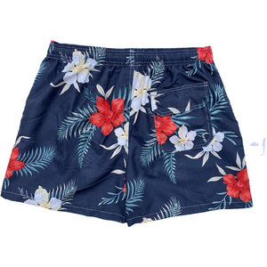 Shorts de Baño de Alta Calidad, Shorts de Playa, Boardshorts con Forro de Malla, Estampado Floral Hawaiano, Secado Rápido, Shorts de Natación para Hombre - Product Image 2