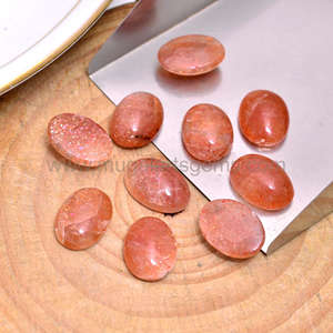 Piedra solar súper natural, Lisa forma ovalada, 9x12 a 10x14mm, cabujones, piedras preciosas sueltas, uso para hacer collares y joyas - Product Image 4