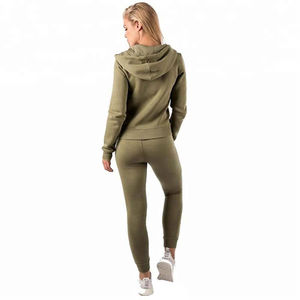 Ensemble de survêtement décontracté 2 pièces pour femme, avec sweat à capuche, séchage rapide, taille élastique, idéal pour la course à pied – Qualité supérieure - Product Image 5