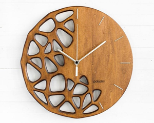 Premium Wooden Wall <b>Clock</b> - Handmade Art Design with Quartz <b>Movement</b> for Modern Homes - Product Image 2