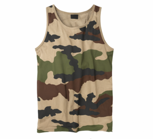 เสื้อกล้ามถักลายพรางสำหรับผู้ชาย ระบายอากาศได้ดี ขายส่ง รับผลิตตามแบบ สวมใส่ในยิม ออกกำลังกาย คอกลม แขนกุด ผ้าฝ้าย 100% สไตล์สตรีทแฟชั่น - Product Image 6