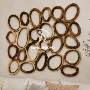 Decoración de pared única en madera de suar para complementar tu hermosa sala de estar, tendencia 2026 - Product Image 2