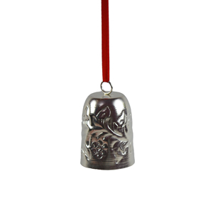 Campana Colgante Navideña de Metal, Diseño con Acabado Plateado, Campana de Hierro para Colgar en el Árbol de Navidad y Campana Festiva - Product Image 6