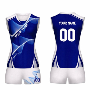 Conjunto de Camiseta y Pantalones Cortos de Voleibol Estampados de Fabricación Profesional, Logotipo Personalizado de Alta Calidad, Uniforme de Voleibol 100% Poliéster - Product Image 1
