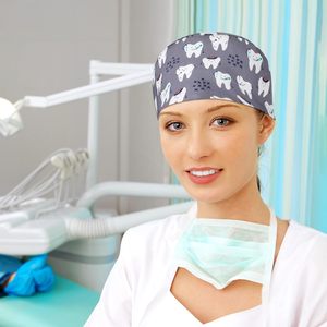 Factory Wholesale Adjustable Cotton <b>Scrub</b> Hats Surgical <b>Cap</b> Unisex Medical Hospital Nurse's Quick Dry Breathable Customizable - Product Image 5