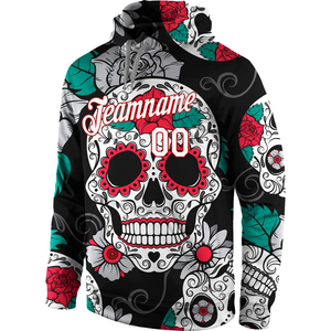 Sweat-shirts d'hiver personnalisés par sublimation pour équipes, avec nom et numéro d'équipe, pull-over coloré, streetwear à vendre - Product Image 2