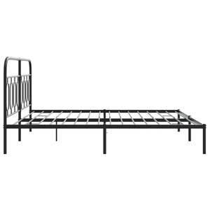 Base de Cama Rectangular Moderna de Metal Negro - Product Image 5