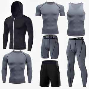 Vêtements de sport GYM Taille EU/US Logo personnalisé Polyester Plusieurs couleurs Ensemble de 7 pièces Vêtements de compression pour la gym Vêtements de fitness pour hommes - Product Image 5
