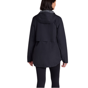 Chaqueta cortavientos con cremallera para mujer, con capucha y diseño de bolsillos laterales - Product Image 5