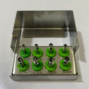 Kit de 8 Piezas de Punzones para Implantes Dentales de Acero Inoxidable Alemán con Porta-Brocas, Instrumentos Quirúrgicos al por Mayor de Dentavex - Product Image 5