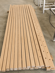 Pasamanos de Madera para Montaje en Pared de 4200 mm para Barandillas de Escaleras, Diseño Rústico - Product Image 3