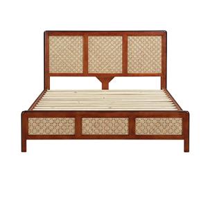 Cadre de lit de rangement en bois massif, emballage carton, approvisionnement direct Vietnam, faible MOQ, écologique, LAYTON, mobilier de chambre moderne - Product Image 1