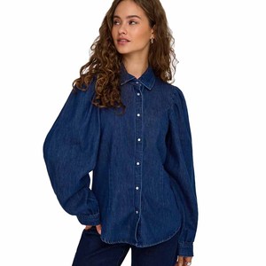 Women Customizable Eco-Friendly Breathable Jeans Shirt High Quality 100% Cotton Quick Dry New Design Reasonable Price - Product Image 3