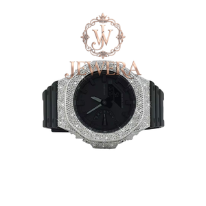 Mossinate Waterproof <b>Rubber</b> <b>Watch</b> with Diamonds – Elegant and Functional Timepiece for Men and Women on the Go - Product Image 3