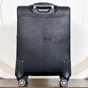 Latest Pattern 2026 Hand Tooled Cowhide Leather Checkered Luggage Bag Handmade Western Style Travel <b>Suitcase</b> with Spinner Wheels - Product Image 6
