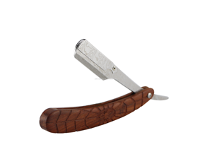 Wood Handle Straight <b>Razor</b> Stainless Steel Blade Single Blade For Face Shaving Smooth & Comfortable Professional - Product Image 4