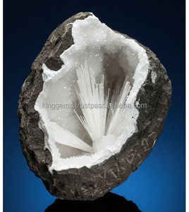 Meilleures ventes en gros : Géode en cluster de grottes de scolécite cristalline brute naturelle, spécimens de zéolite indienne, minéraux pour la guérison et le Feng Shui, Amour - Product Image 2