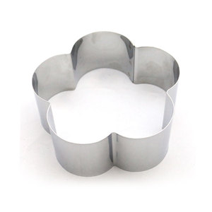 Stainless Steel Eco-Friendly Flower Cookie Cutters Set 4 Piece Biscuit Mold Kit for Baking Fondant Sandwich DIY - Product Image 3